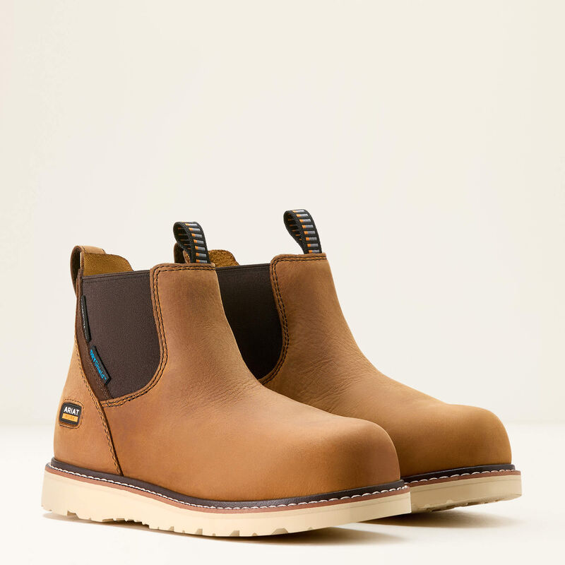 Ariat Womens Rebar Wedge Chelsea Waterproof Composite Toe 10053719