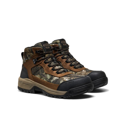 KEEN Men's Skokie Waterproof Work Boot Camo Carbon Fibre Toe EH 1031453