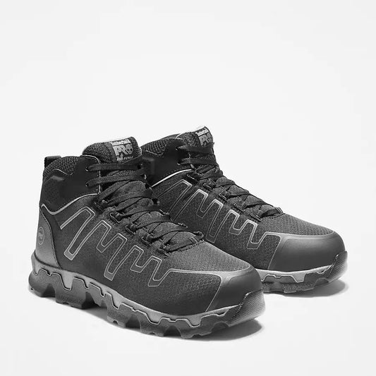 Timberland Pro Men's Powertrain Mid Black Alloy Toe EH A1JYQ