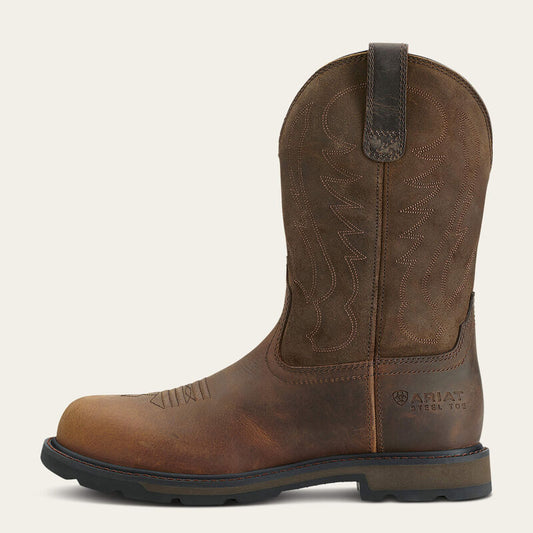 Ariat Groundbreaker Brown Round Toe Steel Toe 10014241