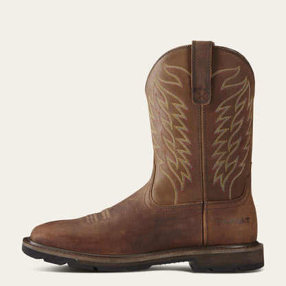 Ariat Groundbreaker Brown Square Toe Steel Toe 10021108