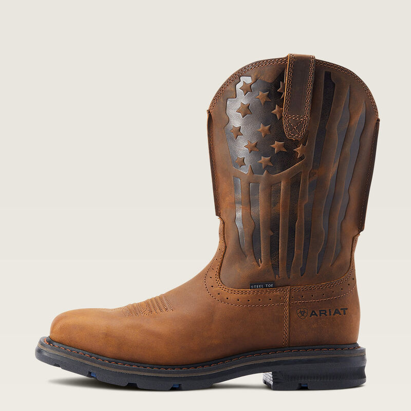 Ariat Men's Sierra Shock Shield Patriot Steel Toe Work Boot 10044426