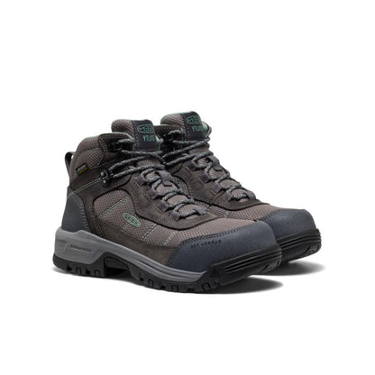 Women's KEEN Skokie Waterproof Grey Boot Camo Carbon Fibre Toe EH 1031218