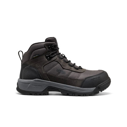 KEEN Men's Skokie Waterproof Work Boot Grey Carbon Fibre Toe EH 1031217