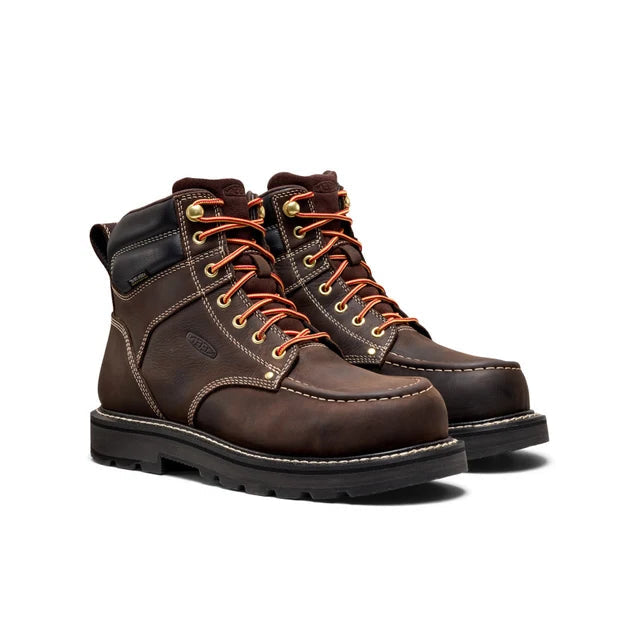 KEEN Men's Cincinnati 90 Degree Dark Brown 6" Carbon Toe EH 1032622