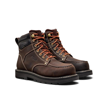 KEEN Men's Cincinnati 90 Degree Dark Brown 6" Carbon Toe EH 1032622