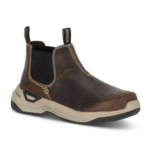 Avenger Womens Foreman Max Romeo Brown Comp. Toe EH A9104