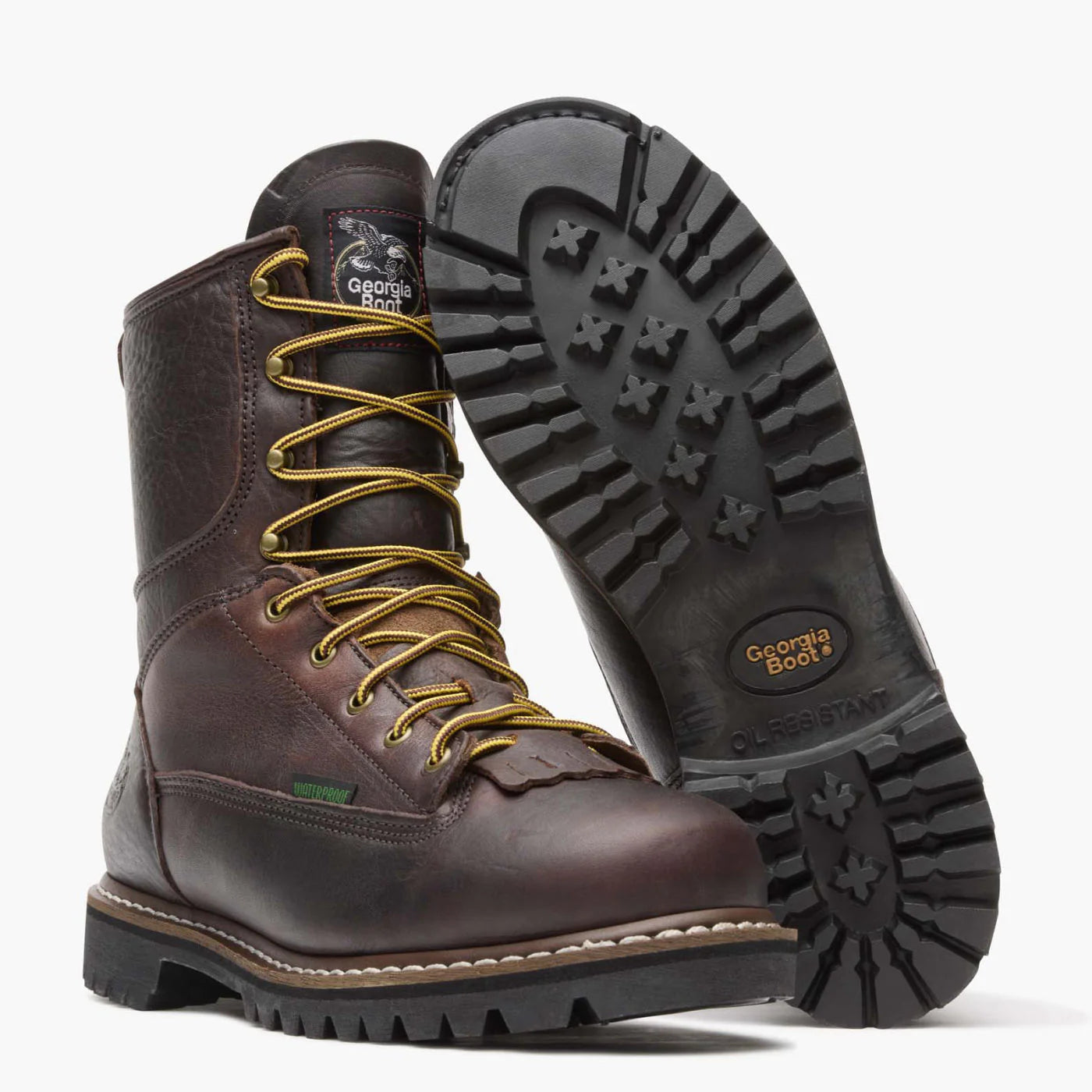 Georgia Men's Low Heel Logger Steel Toe Waterproof EH G103