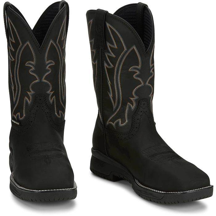 Justin Men's Nitread Black Composite Toe Waterproof EH CR3208