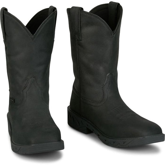 Justin Men's Drifter Black Steel Toe Waterproof EH PD4065