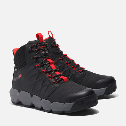 Timberland Pro Men's Morphix Mid Black and Red Waterproof CT EH A5WHB