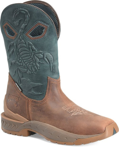 Double H Phantom Rider Burntail Blue Square Toe Comp. Toe Waterproof EH PH6002