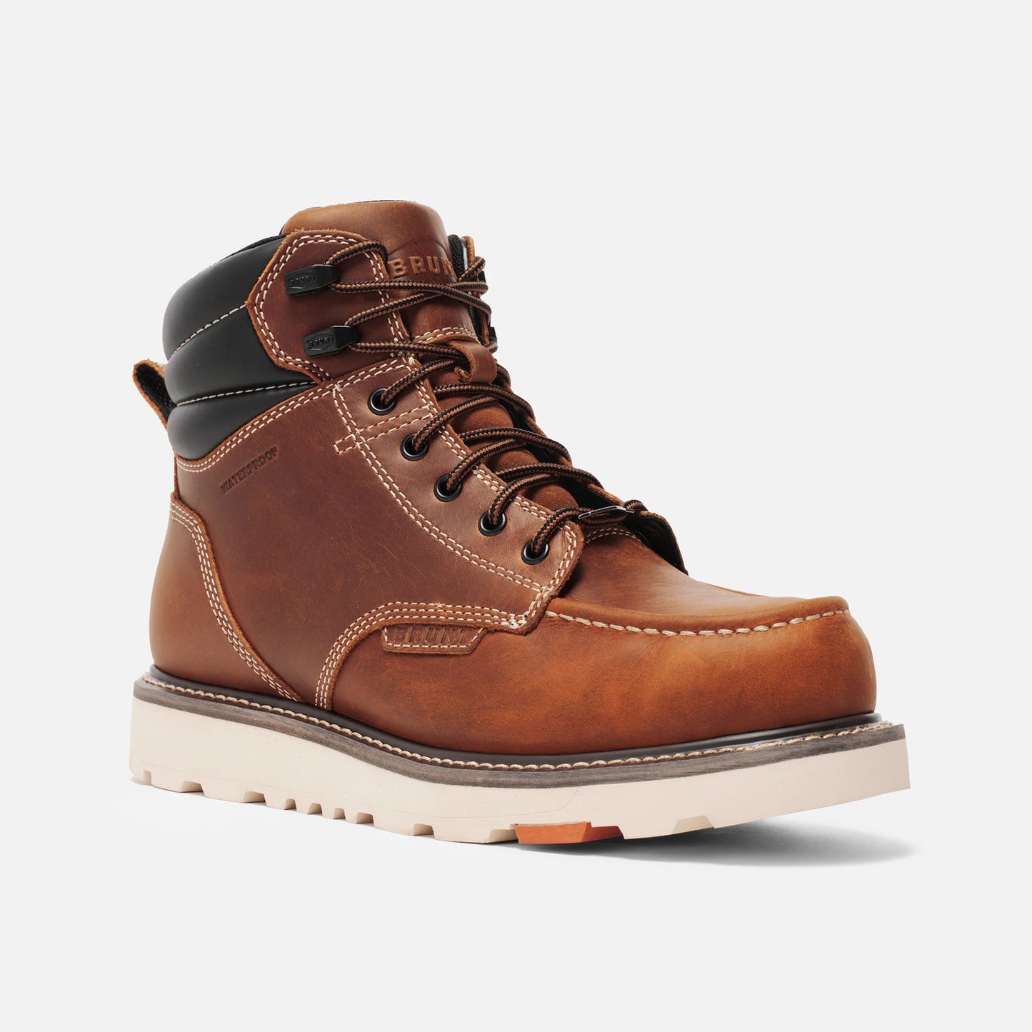 Brunt Men's Marin Welted Tobacco 6" Comp Toe Waterproof EH BRF50001-010