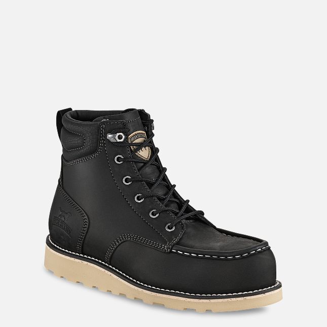 Irish Setter Pipestone Black Wedge Steel Toe EH 84634