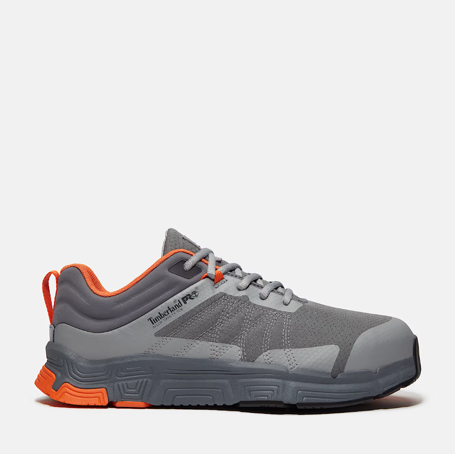 Timberland Pro Men's XR-1 Grey & Orange Alloy Toe EH A67JK