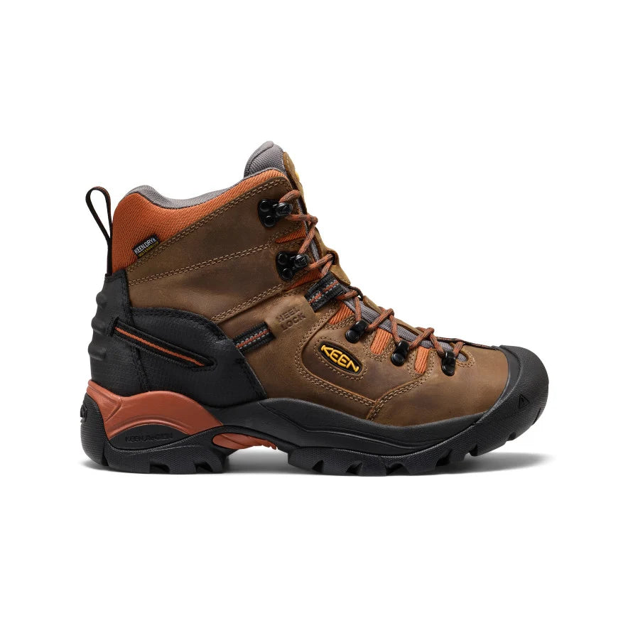 KEEN Men's Pittsburgh Energy Red Soft Toe Waterproof EH 1032298