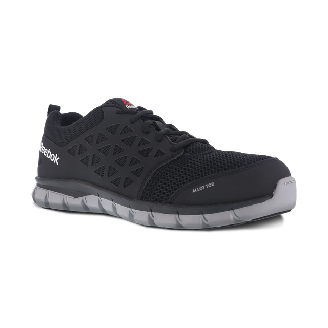 Reebok Men's Sublite Black Alloy Toe EH RB4041 – Kirk's Work Shoe HQ